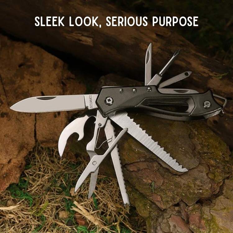 Multi-Tool Pocket Knife Compact 2Cr13 Stainless Steel