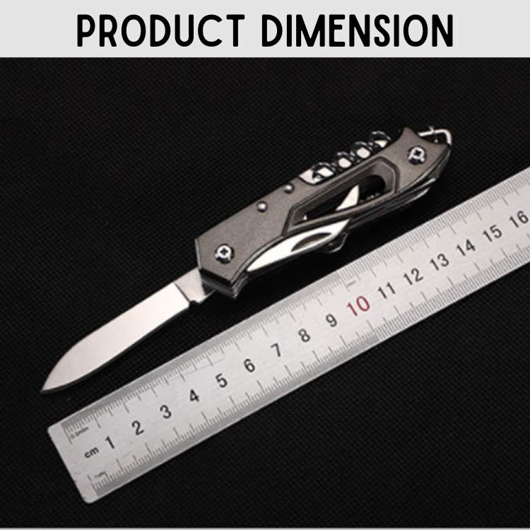 Multi-Tool Pocket Knife Compact 2Cr13 Stainless Steel