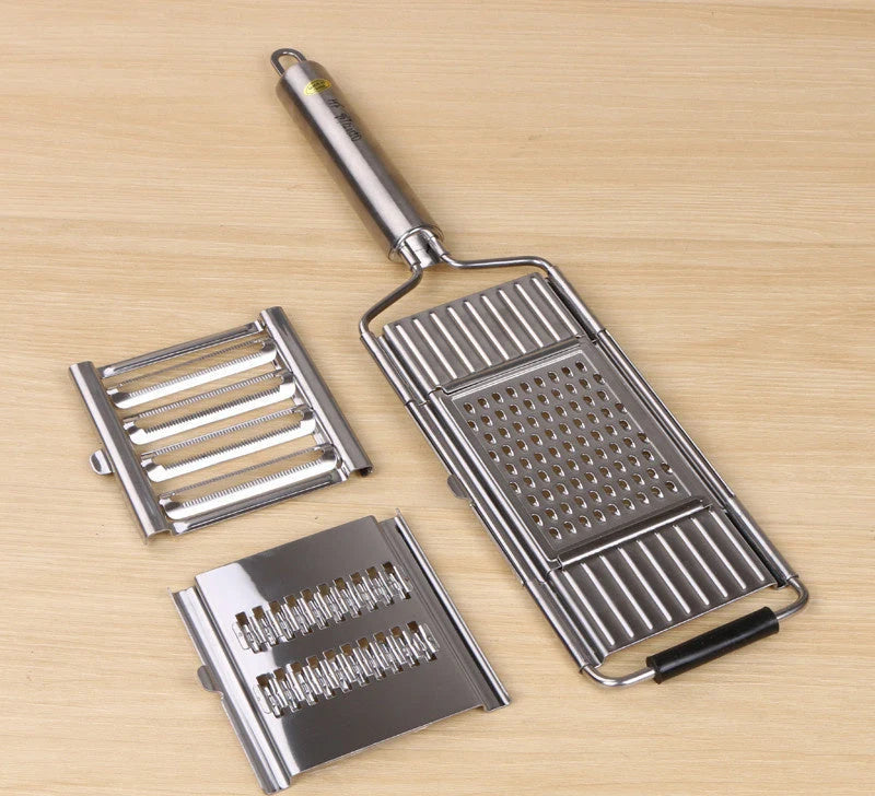Multifunctional Grater Ultrafine Blades Ergonomic Handle Set of 4