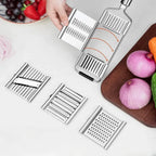 Multifunctional Grater Ultrafine Blades Ergonomic Handle Set of 4