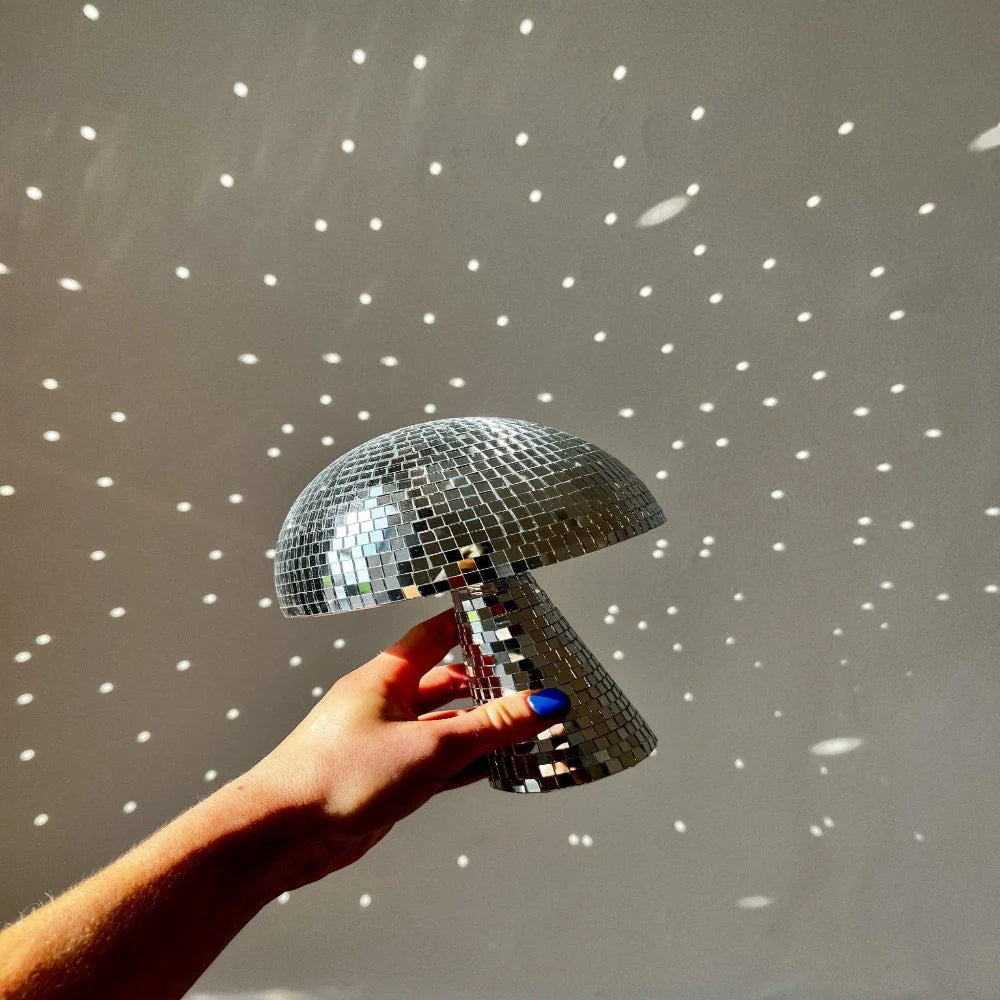 Mushroom Lamp Mirror Tile Sparkling Light
