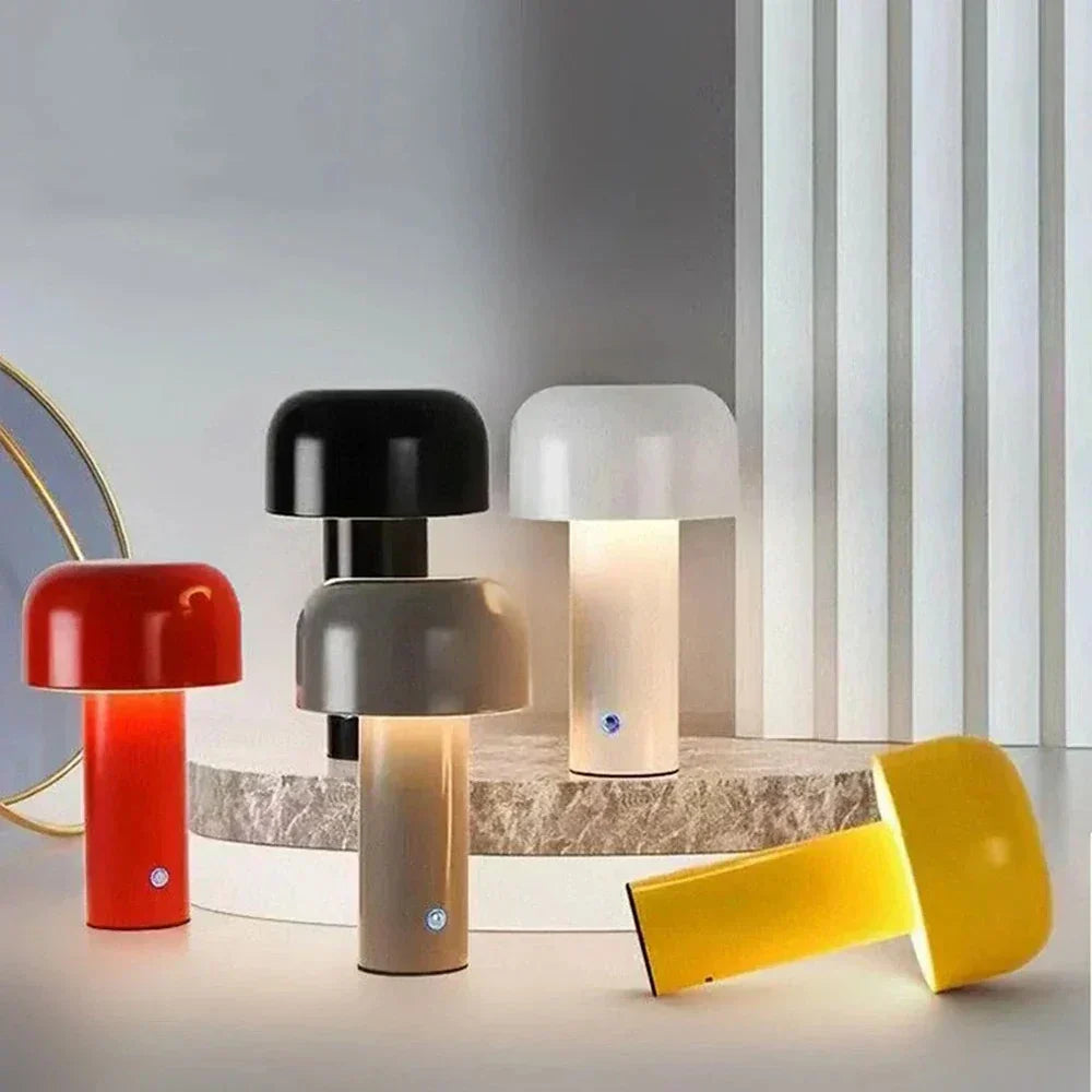 Mushroom Lamp USB Rechargeable Portable 8-Hour Runtime