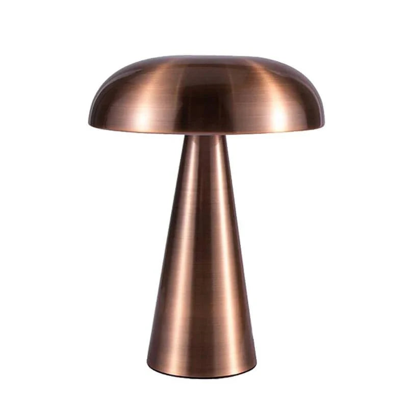 Mushroom Table Lamp Cordless USB Rechargeable Touch Dimmer