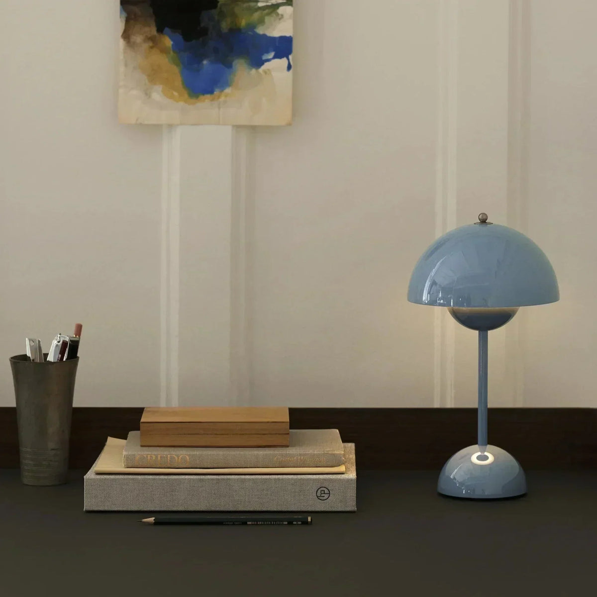 Mushroom Table Lamp Touch Dimmable Rechargeable 8-Hour Battery