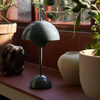 Mushroom Table Lamp Touch Dimmable Rechargeable 8-Hour Battery