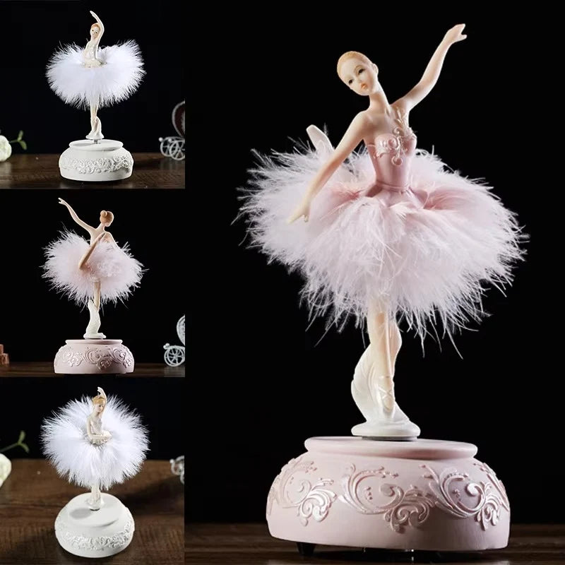 Music Box Spinning Ballerina Wind-Up Classical Tune