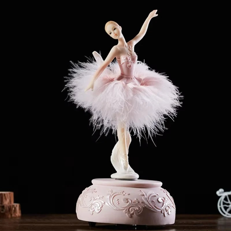 Music Box Spinning Ballerina Wind-Up Classical Tune