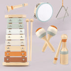 Musical Instrument Set Wooden Montessori Inspired Set of 4