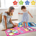 Musical Play Mat Multi-Instrument Anti-Slip Includes Drumsticks