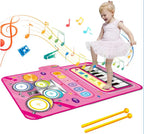 Musical Play Mat Multi-Instrument Anti-Slip Includes Drumsticks