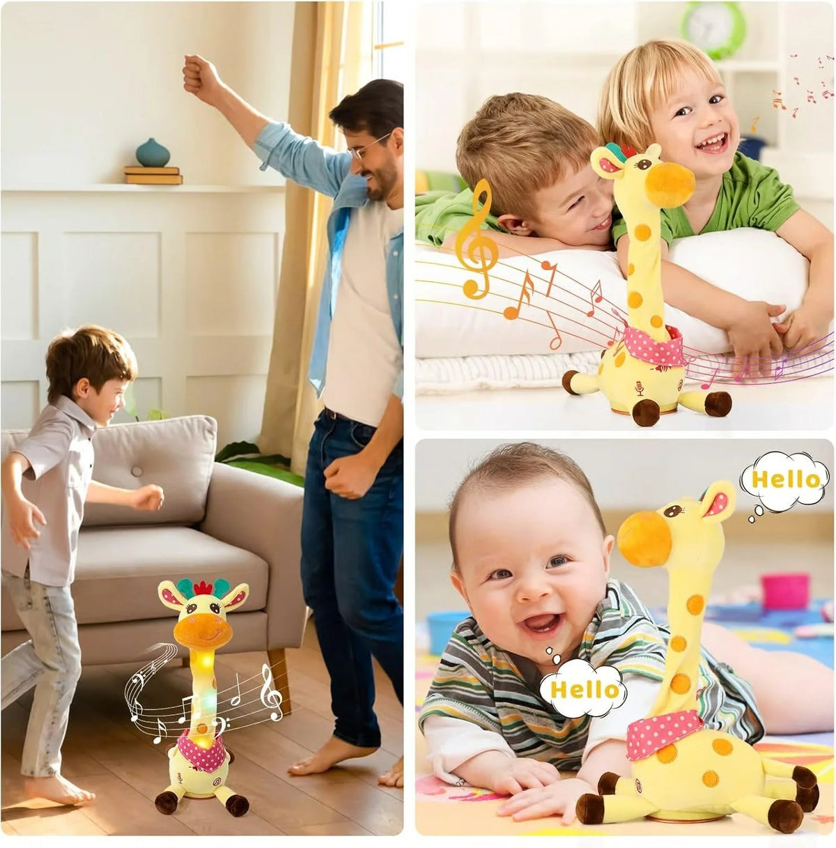 Musical Plush Toy Talk-and-Repeat & 60 Soothing Songs