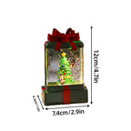 Musical Snow Globe Wreath Christmas Scene Plays Music