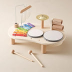 Musical Toy Set Natural Wood Multi-Instrument Non-Toxic Paint