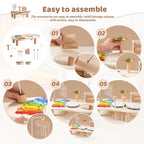 Musical Toy Set Wooden 8-Piece