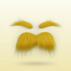 Mustache & Eyebrows Set Self-Adhesive Faux Leather