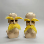 Mustache & Eyebrows Set Self-Adhesive Faux Leather