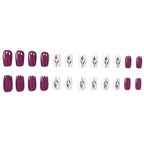 Nail Art Decals Floral Designs 24-Piece Easy Application