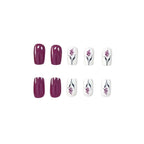 Nail Art Decals Floral Designs 24-Piece Easy Application