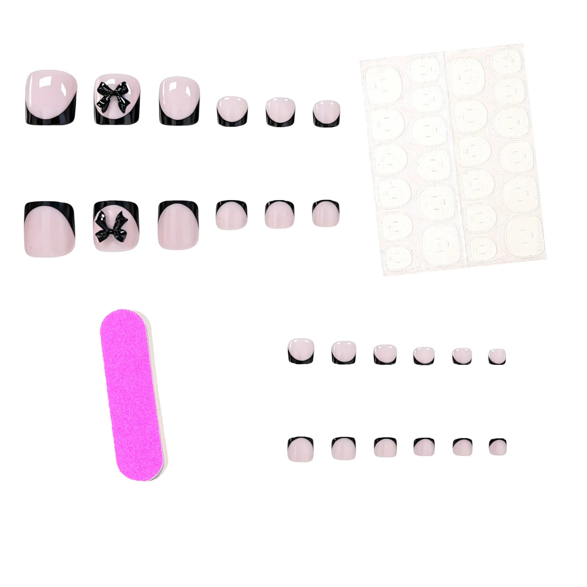 Nail Art Decals Floral Easy Application Set of 24