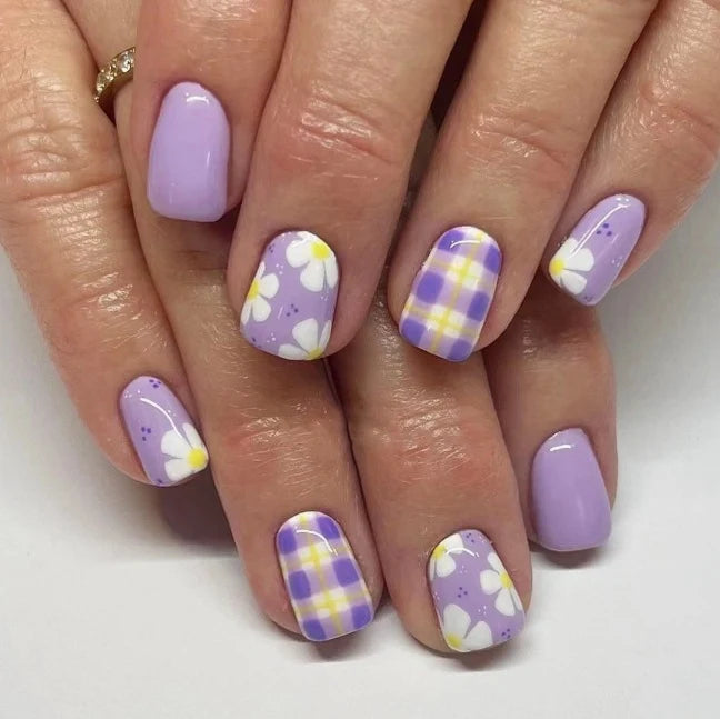 Nail Art Decals Floral Waterproof Easy Application