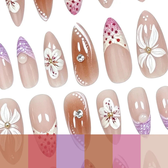 Nail Art Embellishments 3D Floral Easy Application