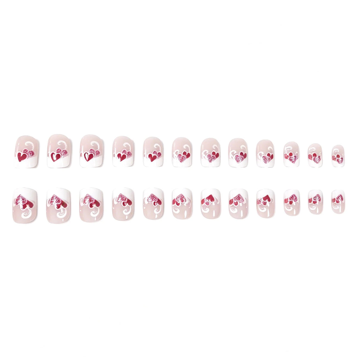 Nail Art Embellishments Heart Design Durable Self-Adhesive