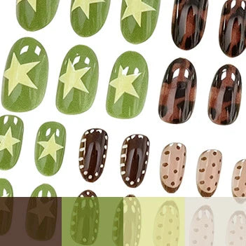 Nail Art Enhancements 24-Piece Non-Toxic Chip-Resistant