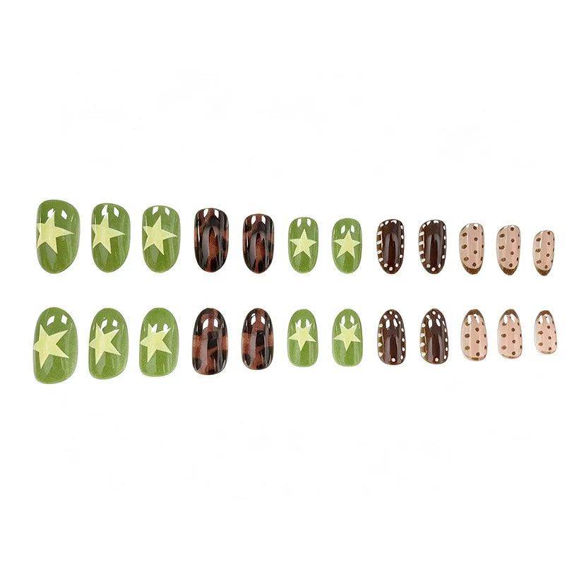 Nail Art Enhancements 24-Piece Non-Toxic Chip-Resistant