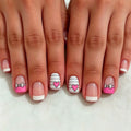 Nail Art Enhancements Assorted Bows & Hearts Non-Toxic 24-Piece