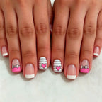 Nail Art Enhancements Assorted Bows & Hearts Non-Toxic 24-Piece