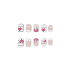 Nail Art Enhancements Assorted Bows & Hearts Non-Toxic 24-Piece
