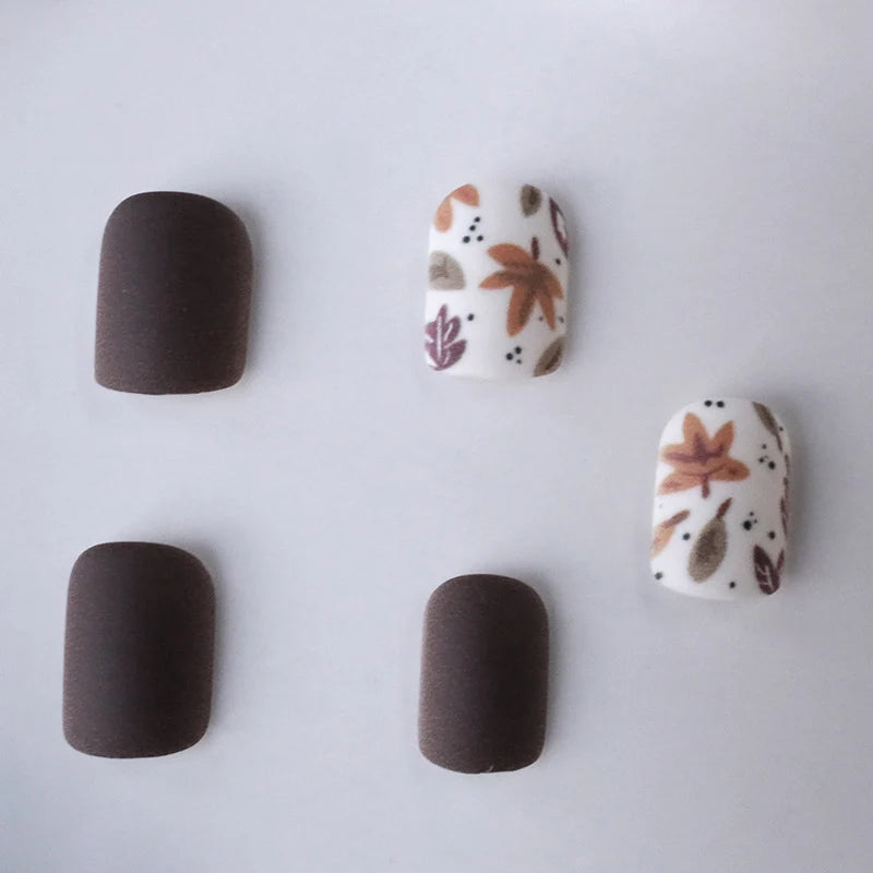 Nail Art Enhancements Autumn Floral Long-Lasting & Easy Application
