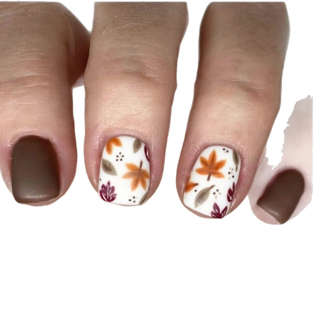 Nail Art Enhancements Autumn Floral Long-Lasting & Easy Application