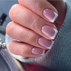 Nail Art Enhancements Classic French Tip Jelly Gel Finish