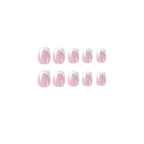 Nail Art Enhancements Classic French Tip Jelly Gel Finish
