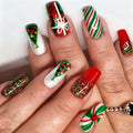 Nail Art Enhancements Holiday Glitter Christmas Designs