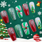 Nail Art Enhancements Holiday Glitter Christmas Designs