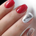 Nail Art Enhancements Intricate Holiday Patterns Jelly Gel
