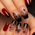 Nail Art Extensions 3D Floral & Butterfly Easy Application