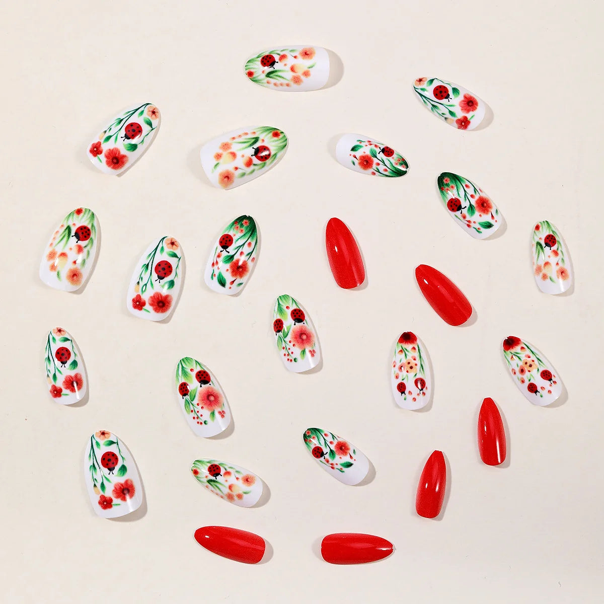 Nail Art Extensions 3D Floral Durable Acrylic