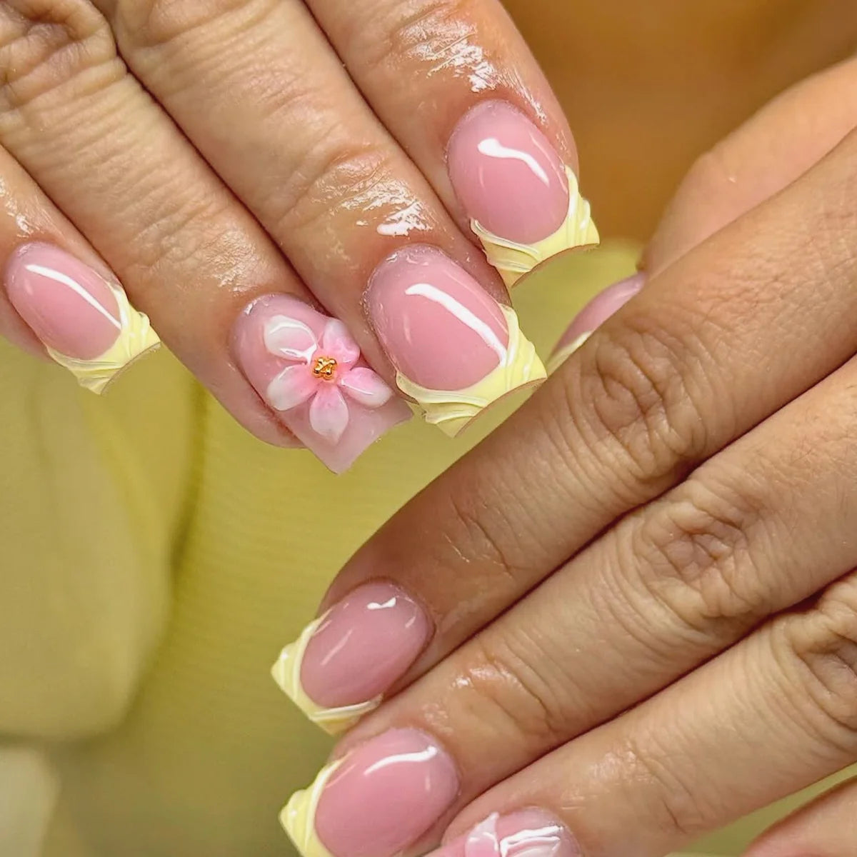 Nail Art Extensions 3D Floral Durable & Secure Fit