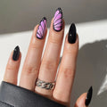 Nail Art Extensions Acrylic Butterfly Design Easy Application