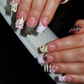Nail Art Extensions Acrylic Stars & Swirls Easy Application