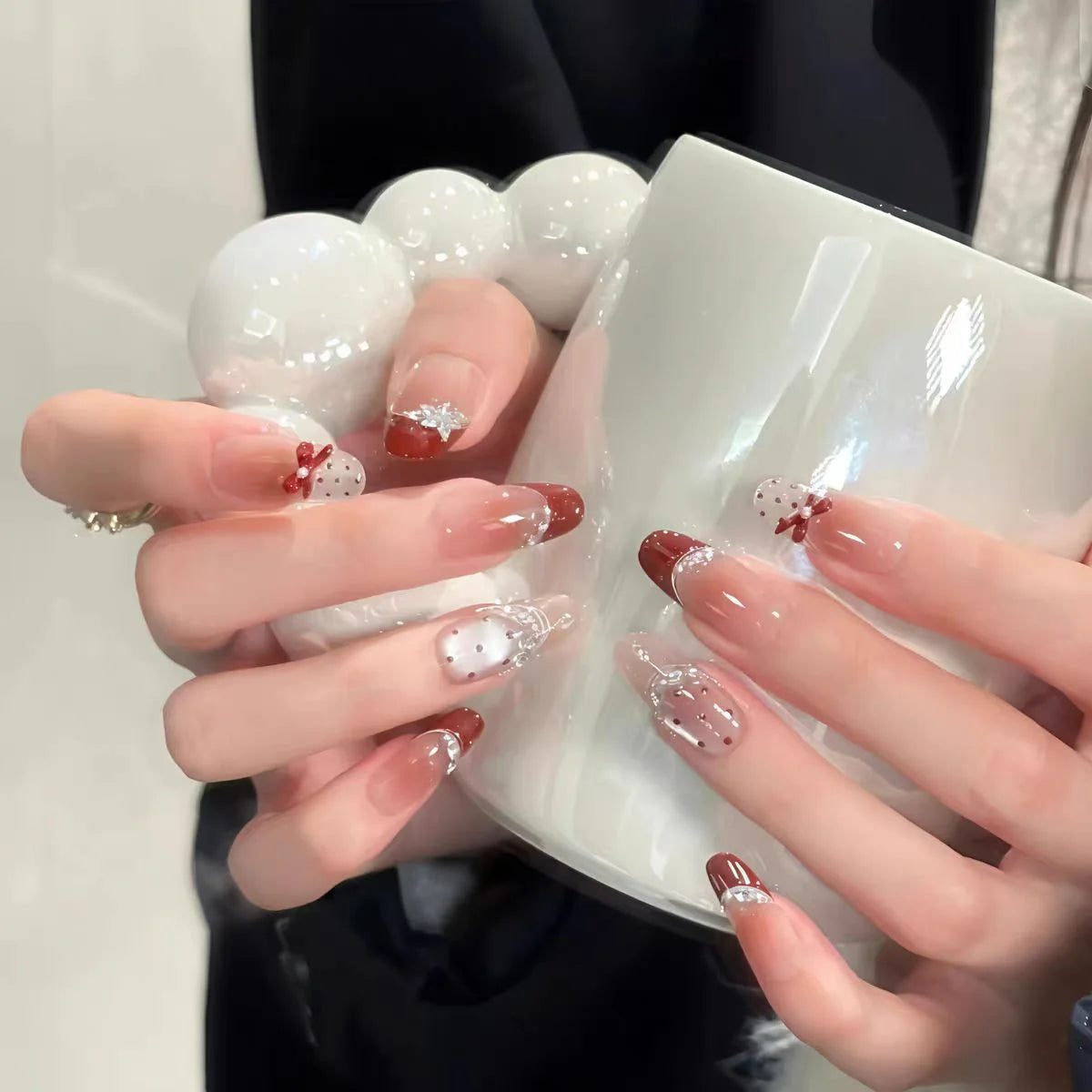 Nail Art Extensions Ombre Gradient Lightweight & Easy Application