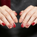 Nail Art Kit 12-Color Brushes & Stencils