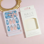 Nail Art Kit 12-Piece Press-On Long-Lasting Wear