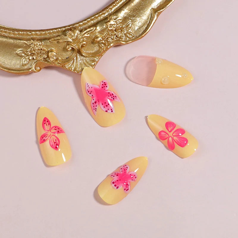 Nail Art Kit 12-Piece Press-On Long-Lasting Wear