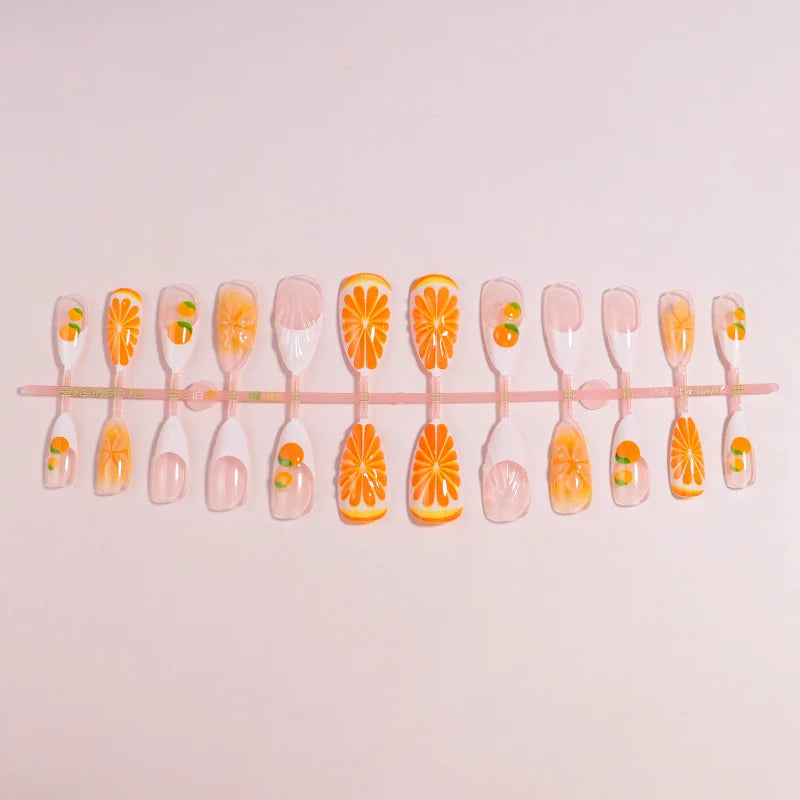 Nail Art Kit 12-Piece Press-On Long-Lasting Wear
