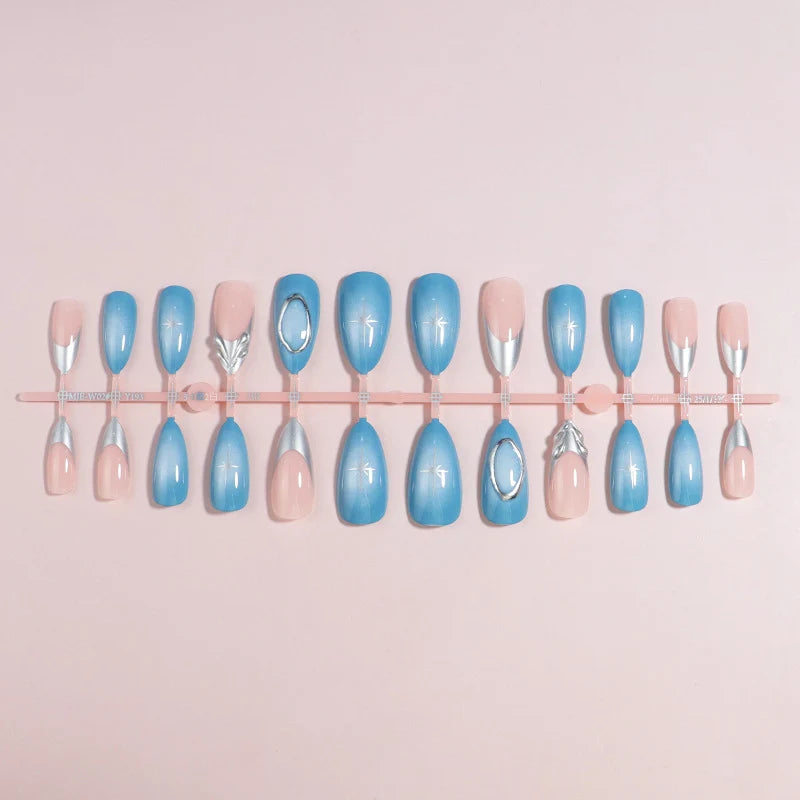Nail Art Kit 12-Piece Press-On Long-Lasting Wear