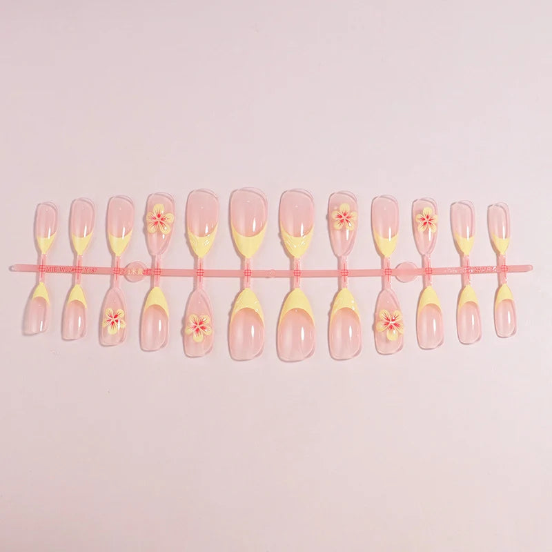 Nail Art Kit 12-Piece Press-On Long-Lasting Wear
